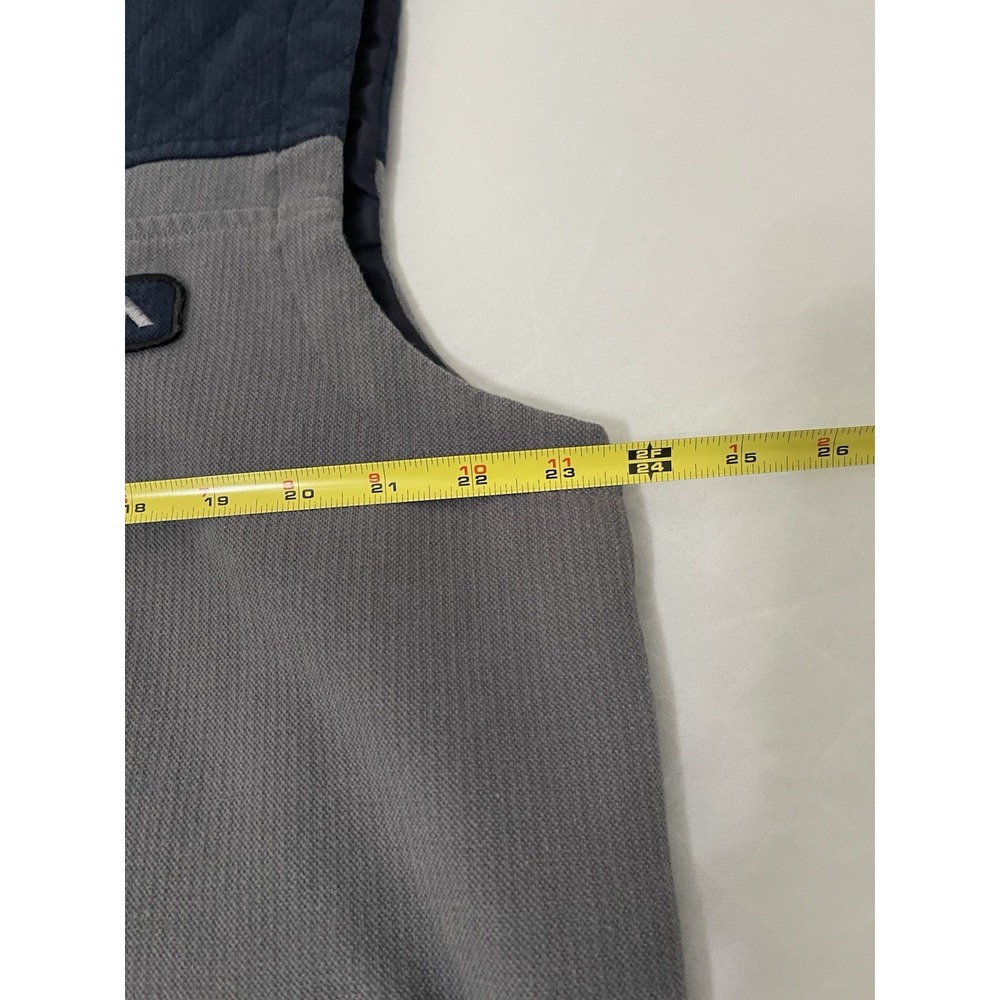 Armada Irwin Hooded Vest L Mens Gray Blue Zip Snowboard Winter - Picture 6 of 6